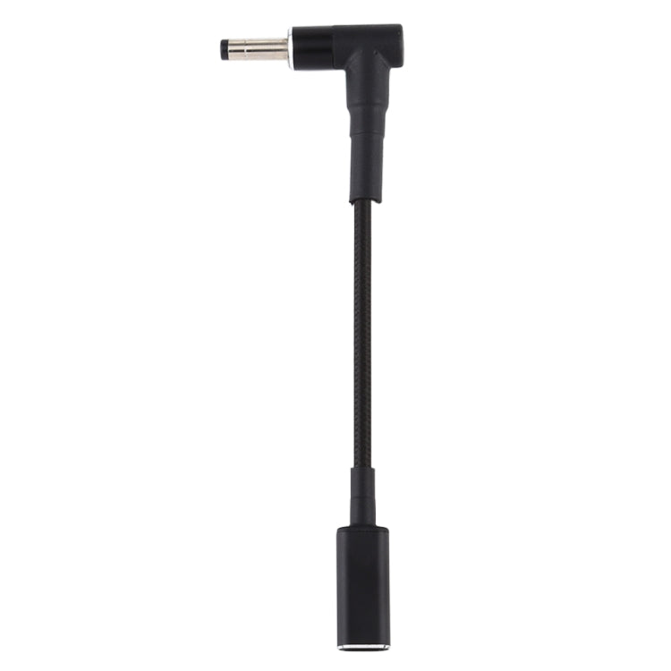 Câble tressé en nylon adaptateur PD 100W 18,5-20V 4,0 x 1,35 mm coudé vers USB-C / Type-C