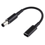 Câble tressé en nylon adaptateur PD 100W 18,5-20V 7,4 x 0,6 mm vers USB-C / Type-C pour HP, 7,4 x 0,6 mm
