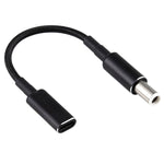 Câble adaptateur PD 100W 18,5-20V 7,4 x 0,6 mm vers USB-C / Type-C en nylon tressé pour Dell, 7,4 x 0,6 mm