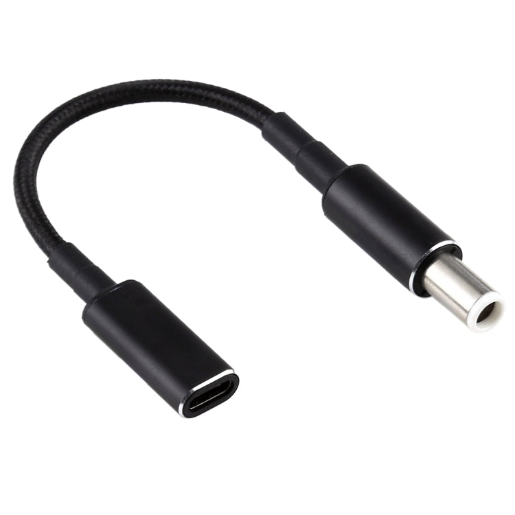 Câble adaptateur PD 100W 18,5-20V 7,4 x 0,6 mm vers USB-C / Type-C en nylon tressé pour Dell, 7,4 x 0,6 mm