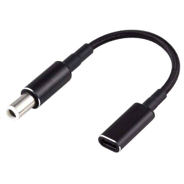 Câble adaptateur PD 100W 18,5-20V 7,4 x 0,6 mm vers USB-C / Type-C en nylon tressé pour Dell, 7,4 x 0,6 mm