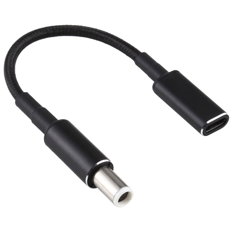 Câble adaptateur PD 100W 18,5-20V 7,4 x 0,6 mm vers USB-C / Type-C en nylon tressé pour Dell, 7,4 x 0,6 mm