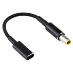 Adaptateur PD 100W 18.5-20V 7.9 x 0.9mm vers USB-C / Type-C Câble tressé en nylon