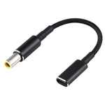Adaptateur PD 100W 18.5-20V 7.9 x 0.9mm vers USB-C / Type-C Câble tressé en nylon