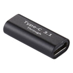 Adaptateur en alliage d'aluminium femelle Type-C / USB-C vers femelle Type-C / USB-C, femelle Type-C vers femelle Type-C