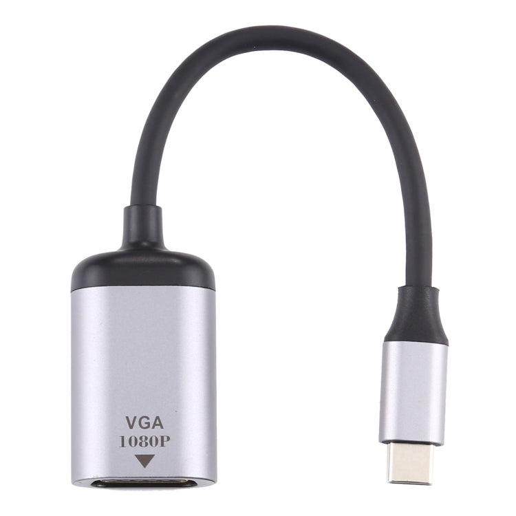 Câble adaptateur de connexion 1080P VGA femelle vers Type-C / USB-C mâle, VGA femelle vers Type-C mâle