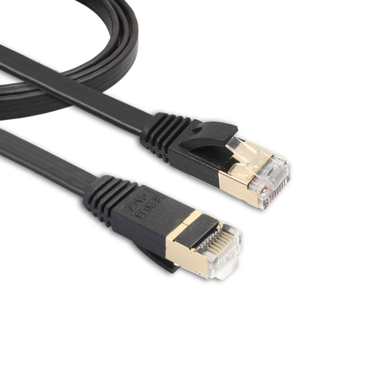 Câble patch Ethernet CAT7 ultra plat 10 Gigabit 1m pour modem routeur réseau LAN - Connecteurs RJ45 blindés, longueur : 1m