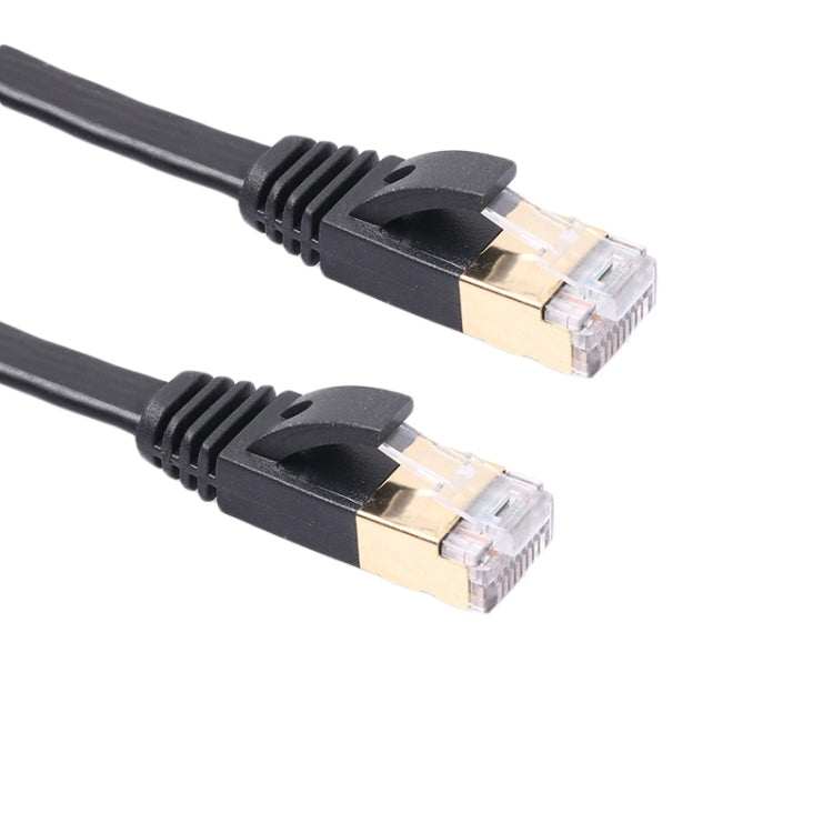 Câble patch Ethernet CAT7 ultra plat 10 Gigabit 1m pour modem routeur réseau LAN - Connecteurs RJ45 blindés, longueur : 1m