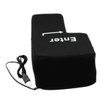 Grande touche Entrée USB Oreiller de bureau d'ordinateur, touche Entrée créative à évent (Noir)