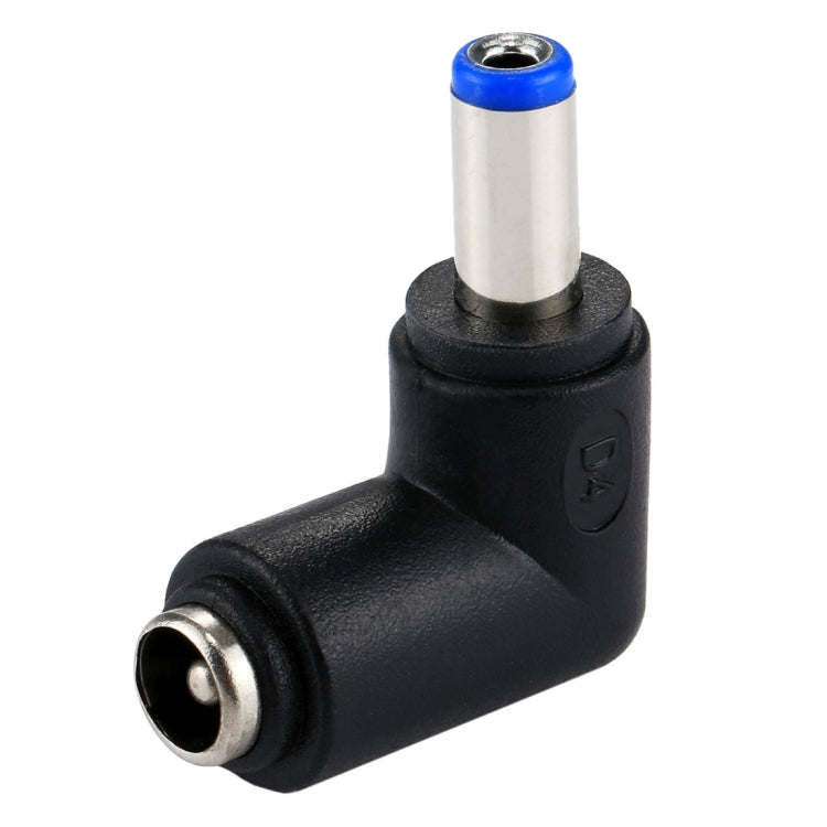Adaptateur d'alimentation connecteur DC 4506 mâle vers DC 7406 femelle pour ordinateur portable HP, coude à angle droit 90 degrés, DC 5521 mâle vers femelle