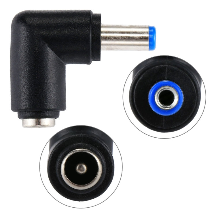 Adaptateur d'alimentation connecteur DC 4506 mâle vers DC 7406 femelle pour ordinateur portable HP, coude à angle droit 90 degrés, DC 5521 mâle vers femelle