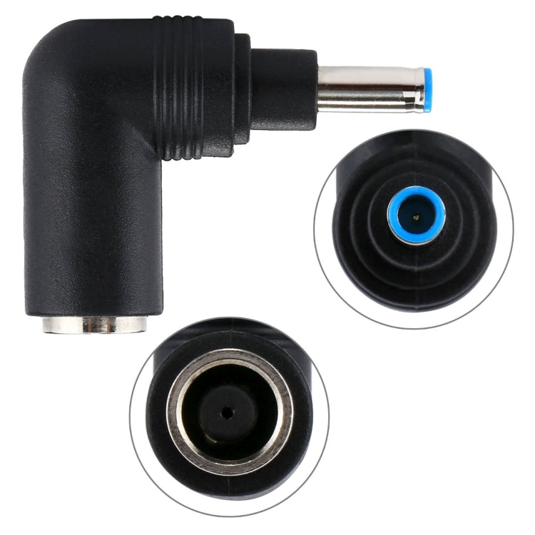 Adaptateur d'alimentation connecteur DC 4506 mâle vers DC 7406 femelle pour ordinateur portable HP, coude à angle droit 90 degrés, DC4506 vers DC7406