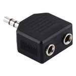 Adaptateur séparateur 3,5 mm mâle vers double femelle 3,5 mm