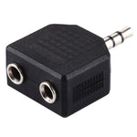 Adaptateur séparateur 3,5 mm mâle vers double femelle 3,5 mm