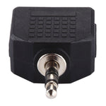 Adaptateur séparateur 3,5 mm mâle vers double femelle 3,5 mm