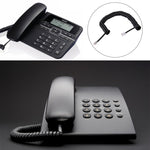 Câble d'extension téléphonique RJ11 à ressort 4 cœurs mâle vers mâle, longueur étirable : 2 m (noir), longueur : 2 m