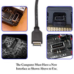 Câble d'extension carte mère USB 3.1 Type-E vers USB 3.0 19 broches mâle 30cm