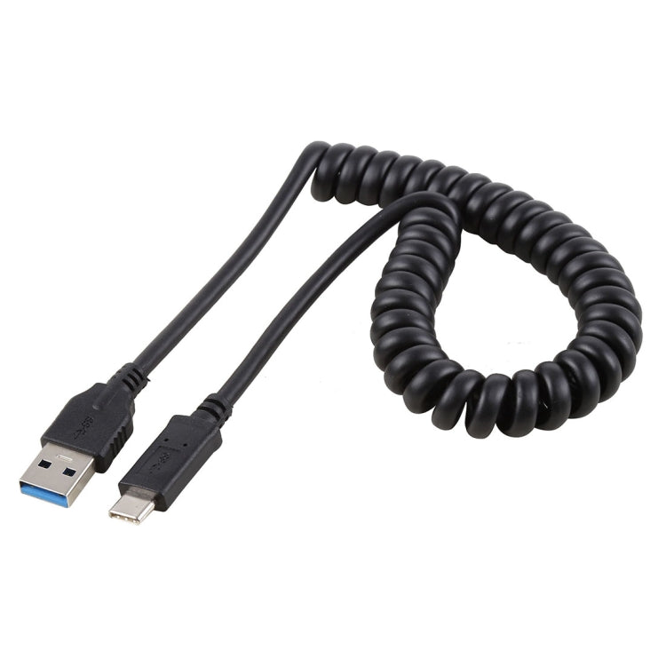 Câble d'extension rétractable à ressort USB 3.0 mâle vers USB-C / Type-C mâle haute vitesse 1,5m