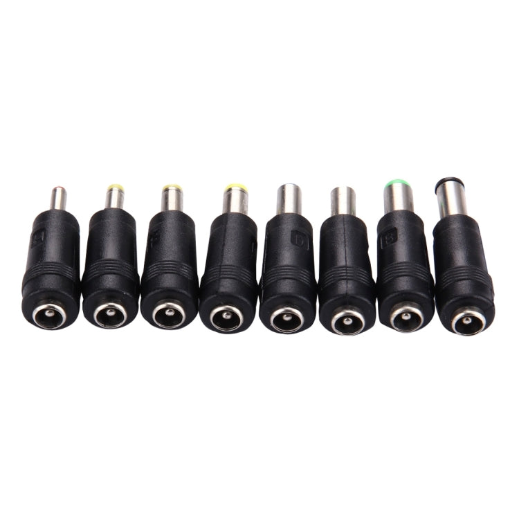Set d'adaptateurs secteur 8 en 1 5,5x2,1mm femelle vers multiples interfaces mâles pour ordinateurs portables HP / Sony / Acer / ASUS / DELL