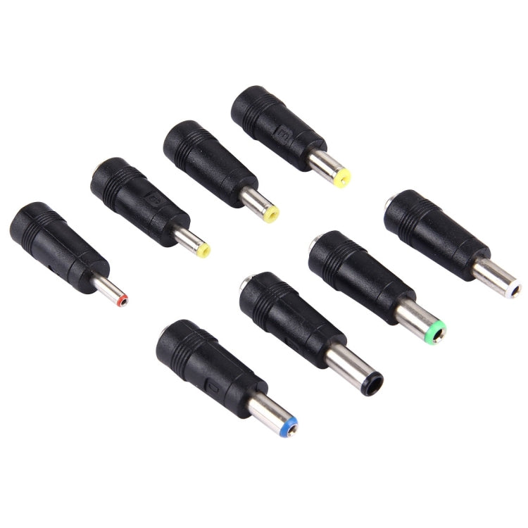 Set d'adaptateurs secteur 8 en 1 5,5x2,1mm femelle vers multiples interfaces mâles pour ordinateurs portables HP / Sony / Acer / ASUS / DELL