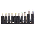 Set d'adaptateurs secteur 10 en 1 5,5x2,1mm femelle vers multiples interfaces mâles pour ordinateurs portables IBM / HP / Sony / Toshiba / Lenovo / ASUS / Samsung / DELL