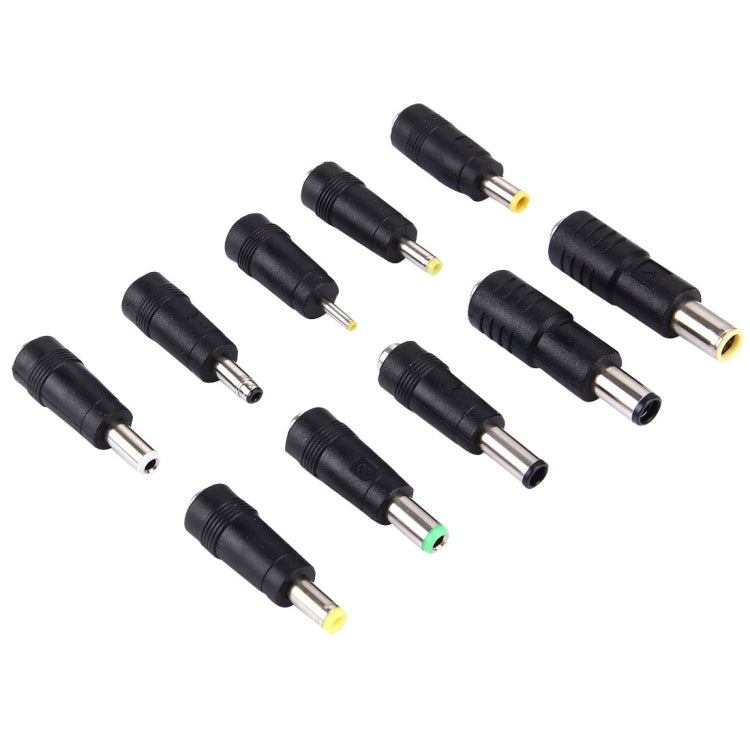 Set d'adaptateurs secteur 10 en 1 5,5x2,1mm femelle vers multiples interfaces mâles pour ordinateurs portables IBM / HP / Sony / Toshiba / Lenovo / ASUS / Samsung / DELL