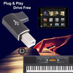 Adaptateur USB-C / Type C femelle vers USB 2.0 B MIDI mâle pour instrument électronique / imprimante / scanner / piano