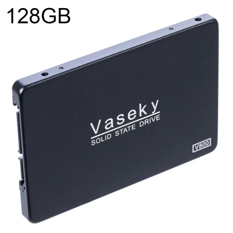 Vaseky V800 128 Go, disque dur SSD SATA3 6 Go/s ultra-fin de 7 mm, 2,5 pouces, pour ordinateur de bureau et portable.
