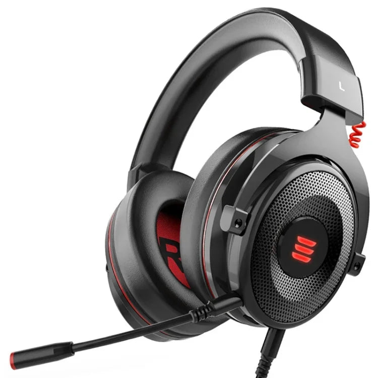 EKSA E900 Pro Casque Gaming USB Lumineux avec Microphone, Contrôle Fil, Son 7.1, E900 Pro