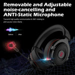 EKSA E900 Pro Casque Gaming USB Lumineux avec Microphone, Contrôle Fil, Son 7.1, E900 Pro