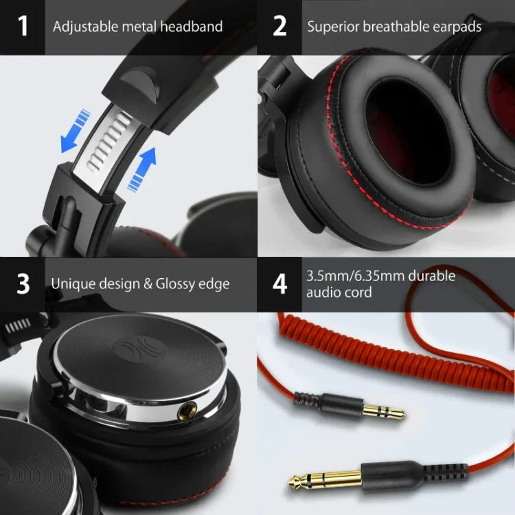 OneOdio Pro-50 Casque HIFI Filaire Équilibré Tri-bande, Pro-50