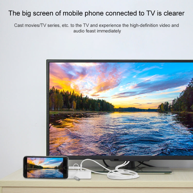 Câble adaptateur Onten OTN-7537A 3 en 1 pour lecteur d'écran mobile HD 1080P, OTN-7537A
