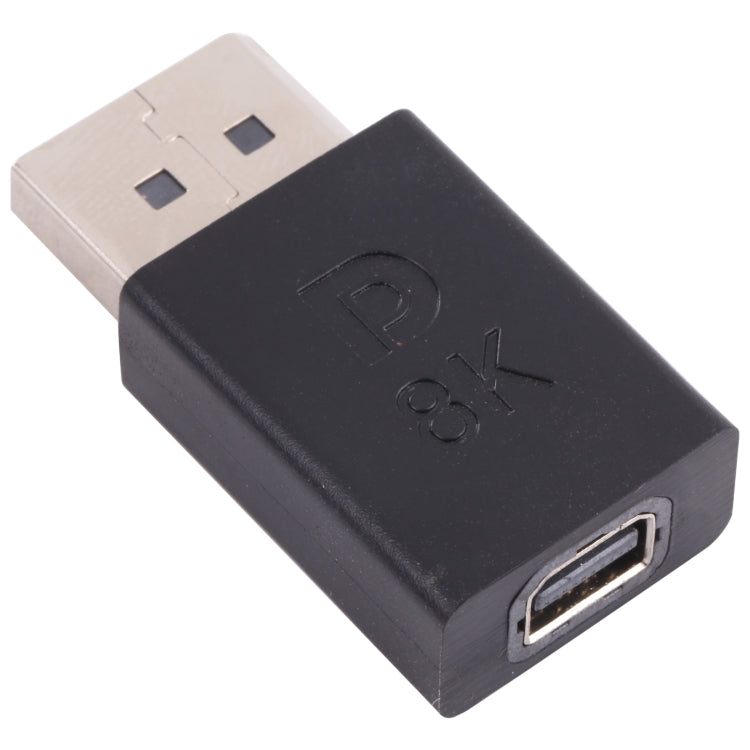Adaptateur droit DisplayPort mâle 8K vers Mini DisplayPort femelle, DP mâle vers Mini DP femelle droit