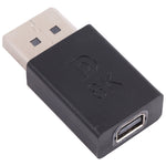 Adaptateur droit DisplayPort mâle 8K vers Mini DisplayPort femelle, DP mâle vers Mini DP femelle droit