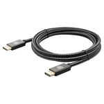 Câble DisplayPort mâle à mâle OD6,5 mm, longueur : 2 m, DP mâle à mâle