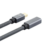 Câble Mini DP mâle à DisplayPort femelle OD6,5 mm, DP mâle à femelle