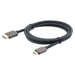 Câble HDMI 2.0 mâle vers Mini HDMI mâle à tresse nylon doré ULT-unite, longueur du câble : 2 m