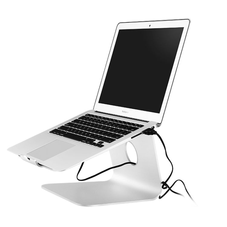 Support de refroidissement en aluminium SOPI ZJ-001 de style classique avec ventilateur pour ordinateur portable, compatible avec Mac Air, Mac Pro, iPad et autres ordinateurs portables, style classique avec ventilateur de refroidissement