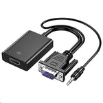 Convertisseur HDCO-VGAM2 VGA mâle 1080P vers HDMI femelle avec câble audio 3,5 mm, HDCO-VGAM2