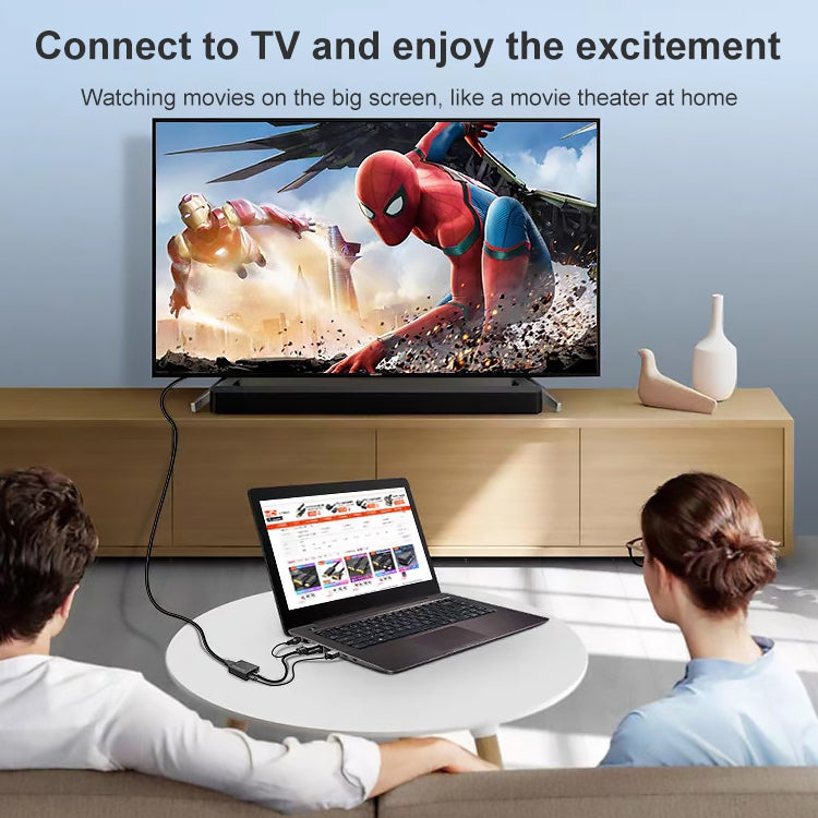 Convertisseur HDCO-VGAM2 VGA mâle 1080P vers HDMI femelle avec câble audio 3,5 mm, HDCO-VGAM2
