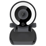 Caméra HD Landshine grand angle 90 degrés 2K USB autofocus pour ordinateur avec anneau lumineux