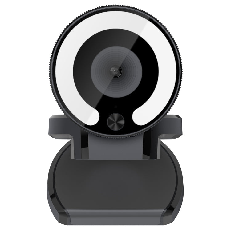 Caméra HD Landshine grand angle 90 degrés 2K USB autofocus pour ordinateur avec anneau lumineux
