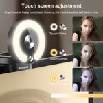 Caméra HD Landshine grand angle 90 degrés 2K USB autofocus pour ordinateur avec anneau lumineux