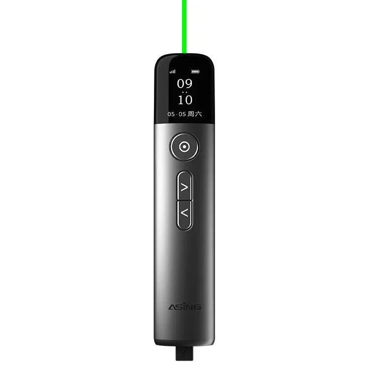 Présentateur sans fil multifonctionnel PPT tactile laser à stylo, 32 Go, lumière verte, A9 Pro 32 Go, lumière verte (gris)