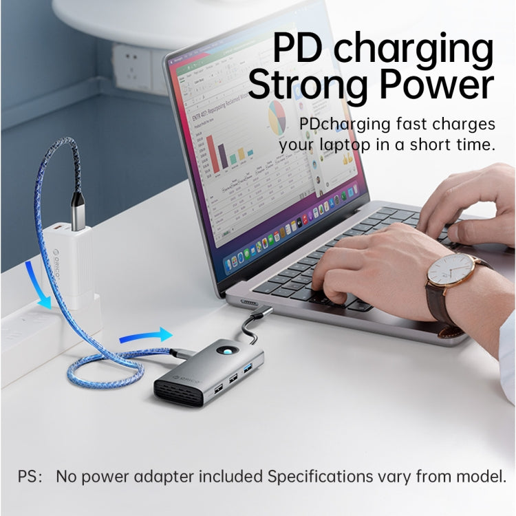 Station d'accueil multifonction ORICO PW11-5P Type-C / USB-C 5 en 1 5Gbps, PW11-5P