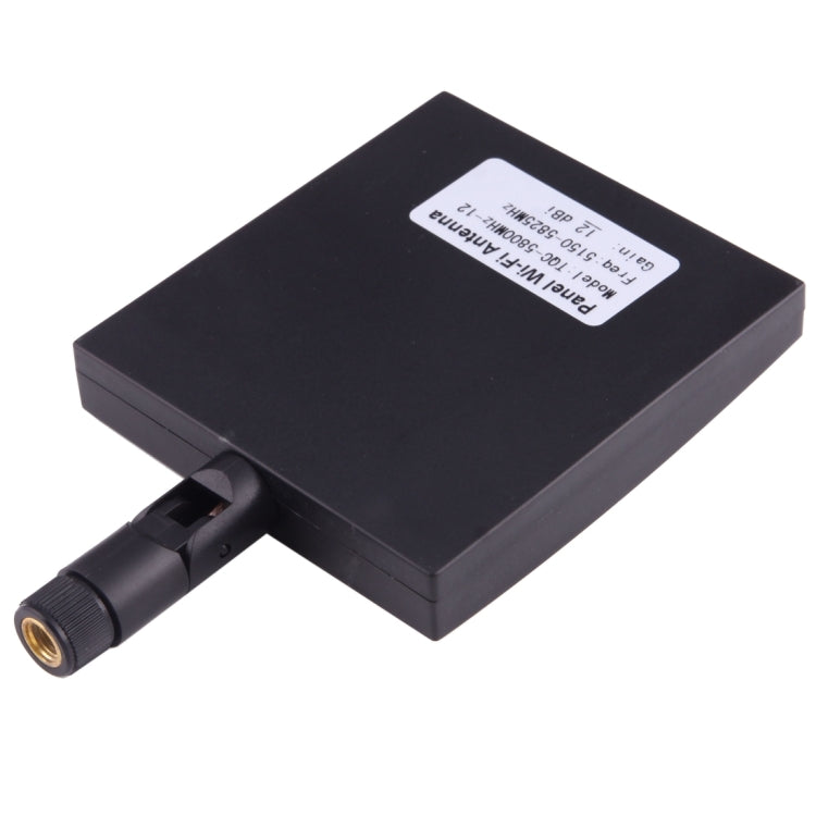 Antenne WiFi panneau 5,8 GHz connecteur SMA mâle 12 dBi, 5,8 GHz noire