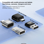 Adaptateur USB 2.0 femelle vers Type-C mâle, USB 2.0 femelle vers Type-C mâle
