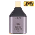 Adaptateur HDMI 2.1 femelle 8K 60Hz vers Mini DP mâle, Mini DP mâle
