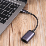 Câble adaptateur USB-C / Type-C mâle vers RJ45 femelle 100M, câble RJ45 femelle 100M