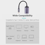 Câble adaptateur USB-C / Type-C mâle vers RJ45 femelle 100M, câble RJ45 femelle 100M